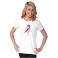 thumbnail image 3 of Love Life Hope Breast Cancer Aware Womens Slim Fit Graphic Tee Brisco Brands S, 3 of 5