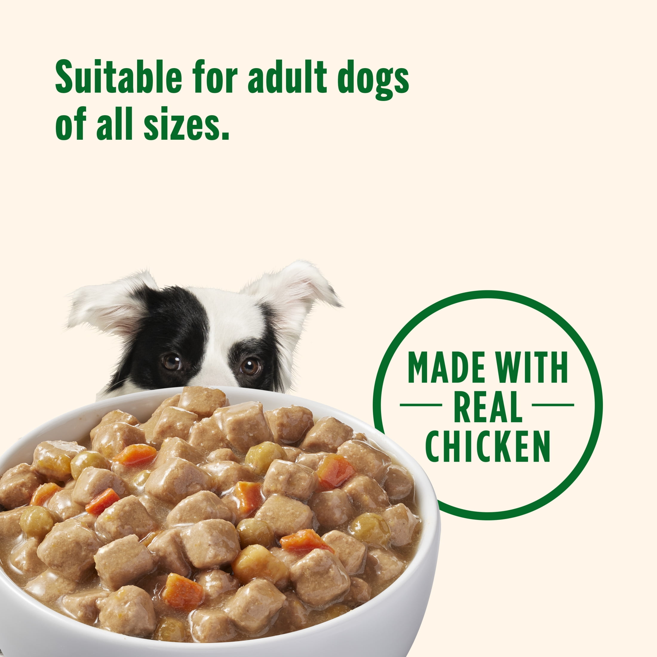 Nutrish Real Chicken & Veggies Recipe Whole Health Blend Chunks in Gravy Wet Dog Food, 13 oz. Can, 12 Count (Rachael Ray)