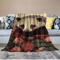 thumbnail image 2 of ONETECH Opossum and Roses Ultra-Soft Micro Blanket Soft Comfortable Throw Blanket Warm Cozy Plush Blanket Lightweight Durable Fuzzy Blankets for Couch Bed Living Room Camping, 2 of 6