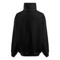 thumbnail image 5 of SUYOLL Women's Hoodies Casual Stand Collar Loose Fit Zip Up Jacket Daily Wear Vacation Fall Winter Versatile Comfortable Lightweight Sweatshirt Hoodie Pullover Tops, 5 of 5
