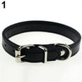 thumbnail image 5 of UDIYO Faux Leather Pure Color Cute Dog Pet Cat Puppy Collar Neck Adjustable Buckle, 5 of 7