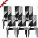thumbnail image 1 of 6 Pieces Stretch Chair Covers, Universal Washable,Easy Clean Chair Covers for Decor Dining Room Hotel Restaurant(Black,Pack of 6), 1 of 5