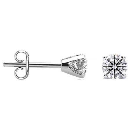 SuperJeweler 0.05 Carat Lab Grown Diamond Stud Earrings for Women, White Gold Diamond Jewelry, Elegant Earrings for Women