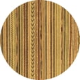 thumbnail image 1 of Ahgly Company Indoor Round Abstract Brown Modern Area Rugs, 5' Round, 1 of 4
