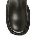 thumbnail image 4 of Jeffrey Campbell Bestride Black Leather Knee Lug Sole Chunky Chunky Moto Boot (Black Knee High, 6), 4 of 6