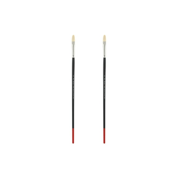 Creative Mark Powercryl Ultimate Acrylic Paint Brushes- Filbert #4 Set of 2, Artist Paint Brushes, 3 Diameters of Synthetic Hair Filament, Fine Control of Heavy Acrylics, Water Soluble Oils, and More