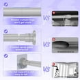 thumbnail image 4 of XUXRUS 28-48 inches,Gray Shower Curtain Rod,Heavy Duty Spring Short Tension Curtain Rod No Drilling,Adjustable Shower Rod, 4 of 8
