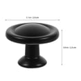 thumbnail image 3 of 12pcs Cupboard Wardrobe Door Knobs Aluminum Alloy Drawer Knobs Handles, 3 of 5