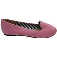thumbnail image 2 of Shoes8teen Womens Faux Suede Loafer Smoking Shoes Flats, 2 of 2