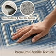 thumbnail image 6 of ODIKA 2'x3' Washable Samll Area Rug Distressed Geometric Borders Southwestern Bands Boho Striped Refined Structured for Entryway, Kitchen, Laundry Room, Non-Slip, Low Pile, 6 of 7