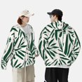 thumbnail image 4 of Daiia Palm Branch With Leaves UPF 50+ Sun Protection Hoodie Jacket Lightweight Long Sleeve Sun Shirt for Women Men with Pocket Hiking Outdoor-XX-Large, 4 of 7