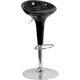 thumbnail image 1 of Taburete de bar contemporáneo de altura ajustable de plástico negro con base de cromo - CH-TC3-103-BK-GG Flash Furniture CH-TC3-103-BK-GG, 1 of 2