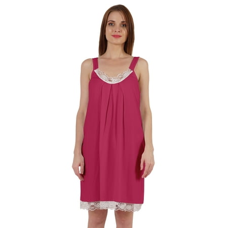

Inkmeso Sexy Lingerie nightgown for Women Sleeveless Lace Nightwear Tunic Dress Sleepwear