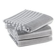 thumbnail image 2 of Contemporary Home Living French Striped Terry Cotton Dish Towels - 28" - Mineral Gray and White -, 2 of 3
