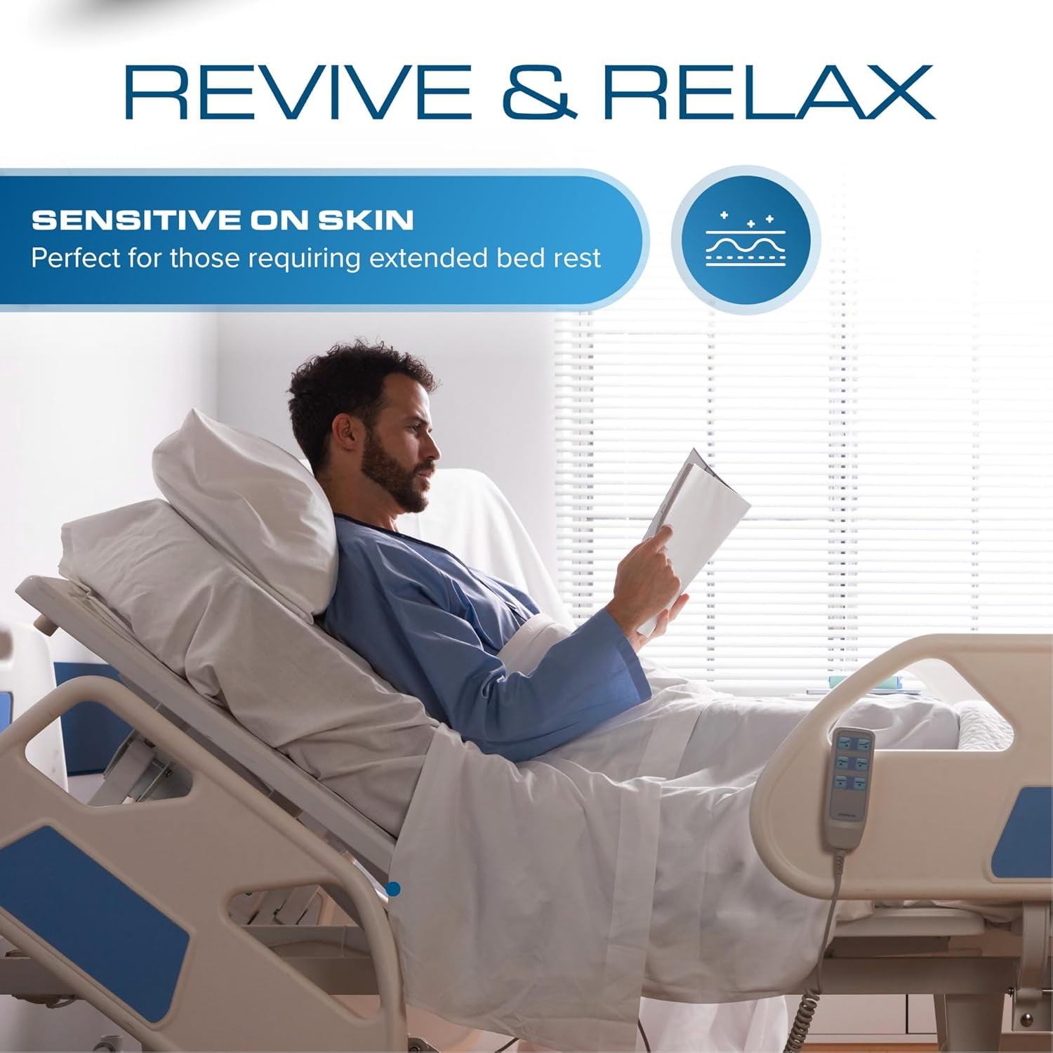 K2 Health Products Homecare 6" Cushioned Twin Firm Foam Hospital Mattress with Removable Cover