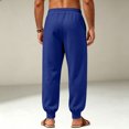 thumbnail image 5 of Mens Sweatpants Loose Fit Joggers Tapered Leg Lounge Pants Drawstring Waist Cotton Sweat Pants with Pockets Royal Blue S, 5 of 5