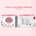 thumbnail image 2 of Soeos Konjac Noodles, Organic Shirataki Noodle, 0 Calorie, Keto and Paleo Friendly, 3 Variety Noodles, 52.8 oz ( Pack of 6), 2 of 10