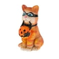 thumbnail image 3 of Decoración de gato de Halloween, escultura de de resina, figurita de Animal, adorno de gato para , dormitorio, recuerdos gato calabaza Sunnimix estatua estatuilla, 3 of 8