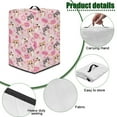 thumbnail image 6 of ZIATUBLES Cat Ice Cream Popsicle Flower Print Juicer Cover Dustproof Kitchen Appliance Cover Foldable Canvas Countertop Organized Decor Accessories with Top Carrying Handle, 8 "W x 8 "D x 17 "H, 6 of 7