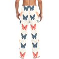 thumbnail image 4 of FORMRS Mens Pajama Pants with Pockets Sleepwear Lounge Bottoms Sizes S-2XL, Orange Butterflies, 4 of 7