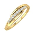 thumbnail image 1 of 1/11 Carat Round Diamond Anniversary Wedding Band Ring in 10K Yellow Gold (Ring Size 5) (I1-I2 Clarity), 1 of 6