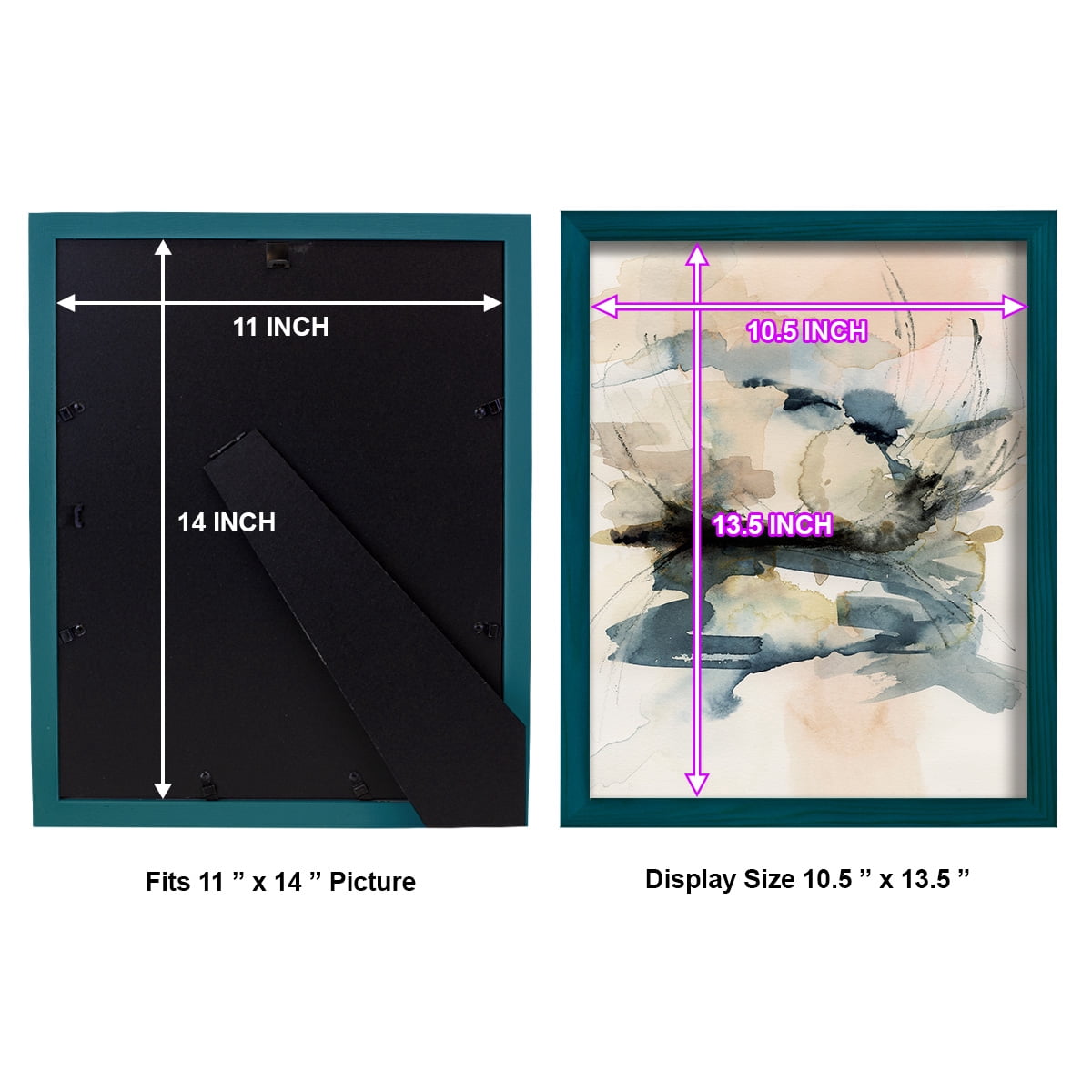 Winter Shoal I - Framed Print w/glass - Ocean Blue