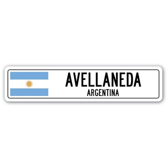 AVELLANEDA ARGENTINA Street Sign Argentinian flag city country road wall gift