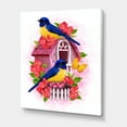thumbnail image 3 of Designart ' Two Yellow and Blue Tit Birds Sitting Near The Nest ' Traditional Canvas Wall Art Print, 3 of 4