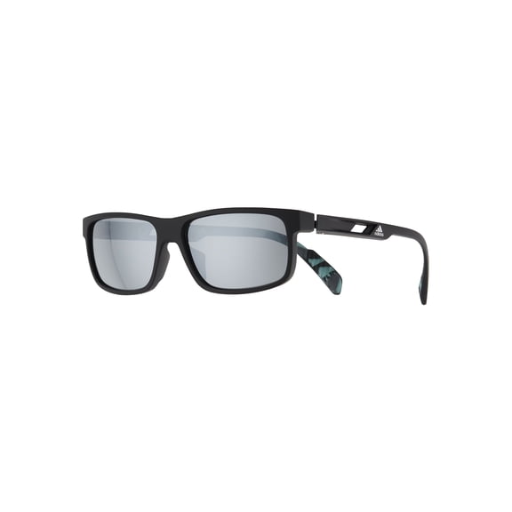 Adidas Golf Men's SP0023 Full Frame Sport Sunglass, Blk Frame/Silver Mirror Lens -