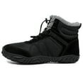 thumbnail image 2 of Mens Womens Snow Boots Winter Barefoot Shoes Warm Fur Lined Short Ankle Booties Outdoor Anti-Slip Wide Toe Box Walking Winter Shoes, 2 of 11
