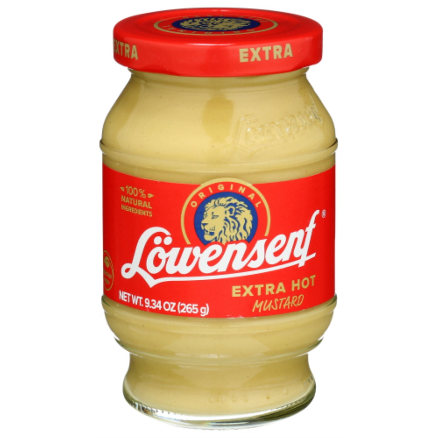 Lowensenf Mustard Extra Hot 9.3 OZ