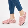 thumbnail image 6 of Ecetana Leopard Print Slippers for Women Indoor Barefoot Slippers Socks Furry Slip on House Shoes, 6 of 7
