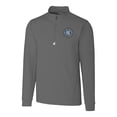 thumbnail image 2 of Men's-Cutter & Buck  Gray New York City FC Traverse Stretch Eco Quarter-Zip Pullover Top, 2 of 3