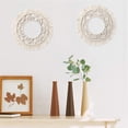 thumbnail image 4 of Hanging Wall Mirror with Macrame Fringe, Large Round Decoratic Boho Antique Mirror, 4 of 4