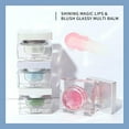 thumbnail image 3 of BEUKING Magic Glassy Lips & Blush for Cheek and Lips, Shining Chameleon Multi Blam, Cheek Lip Liquid Blush Dual-use Llip Stain, Moisturizing Lip Mask, Long-lasting Color Change Lip Tint, 0.2Oz, 3 of 9