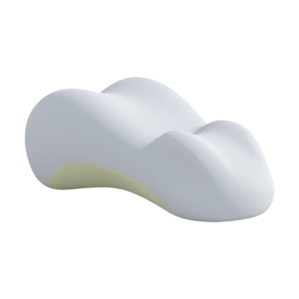 Almohada de soporte para la posición de las piernas, portátil, cómoda, multifuncional, curvada, para decúbito prono. Gris