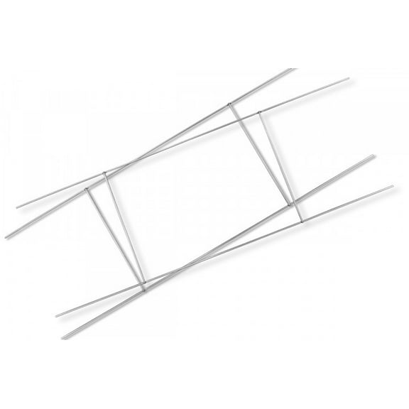 KLAI-Co 10" x 30" H-Wire Galvanized Step Frames "Yard Sign Holder" (100 Count)