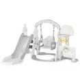 Swingnslide ranger plus outdoor wooden swing set with slide and