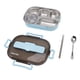 thumbnail image 3 of Bento Box, Caja De Almuerzo Térmica Caja Fuerte 4 Clips De Bloqueo Portátil De Acero Inoxidable Para Microondas Para Exteriores, 3 of 8
