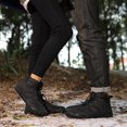 thumbnail image 4 of Zapatos Senderismo para Hombre Botas Nieve Antideslizantes Forro para Clima (Negro 46), 4 of 9