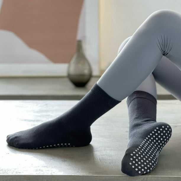 Neinkie 1 Pair Non-slip Grip Socks Yoga Pilates Hospital Socks