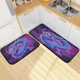 thumbnail image 7 of GZHJMY Kitchen Rugs 2 Piece Waterproof Non Slip Kitchen Mat Dragon Purple Kitchen Rug Set for Sink Office Kitchen Cafe, 19.7"x47.2"+19.7"x27.6" Carpet Runner, 7 of 7