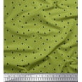 thumbnail image 1 of Soimoi Georgette Viscose Fabric Crescent Moon & Yacht Shirting Printed Fabric 1 Yard 42 Inch Wide, 1 of 1