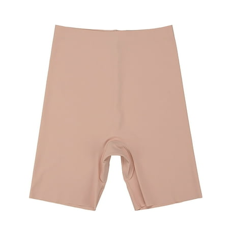 

EHTMSAK Women s High Waisted Boy Short Briefs Womens Briefs Cotton Underwear Breathable Seamless Panties Camel M