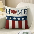 thumbnail image 7 of 4th of July PALIFEUR Pillow Covers, Indeoendence Day Linen Throw Pillow Covers, 18 x 18 Inch Patriots Pillow Case for Sofa Bedroom Coffice, Decorative Pillow Cover, 7 of 7