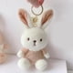 thumbnail image 2 of Llavero De Conejo De Peluche Con rnos De Animales De Peluche, Color Blanco, Blanco, 2 of 2
