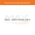 thumbnail image 2 of Max Advanced Brakes - Brake Kit for 2002 2003 2004 Honda CR-V Front and Rear Replacement Cross Drilled Disc Brake Rotors and Ceramic Brake Pads, 2 of 9