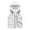 White, variant on Cmfcve Men's Plus Size Outerwear Vest Solid Color Sleeveless Puffer Jacket Cardigan Detachable Hood Zip-Up Warm Padded Coat