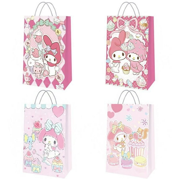 12 Pcs Melody Party Gift Bags, Birthday party bags, Cartoon candy bags, Party Decoration Supplies