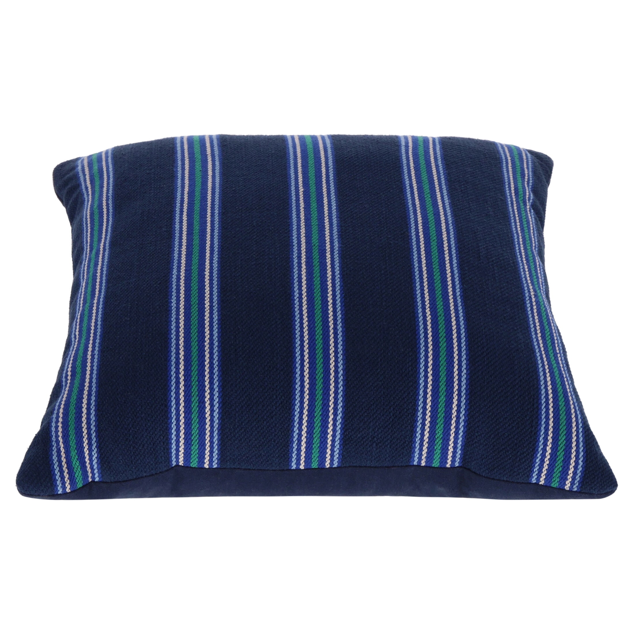 Mainstays 18" x 18" Blue Stripe Decorative Pillow